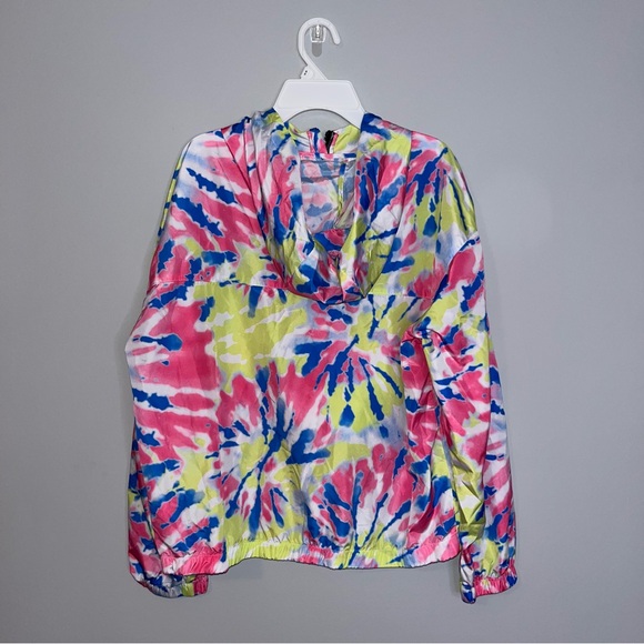Justice Tie-Dye Windbreaker - Pink, Blue, Yellow - Picture 5 of 6